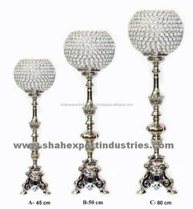 Centro de Mesa Decorativo de Alta Calidad con Cristales Plateados en Relieve, Nuevo, para Bodas, Eventos y Fiestas - Product Image 2