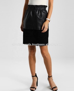 กระโปรงหนังแกะสังเคราะห์,กระโปรงทรงหลวมสำหรับผู้หญิง - Product Image 2