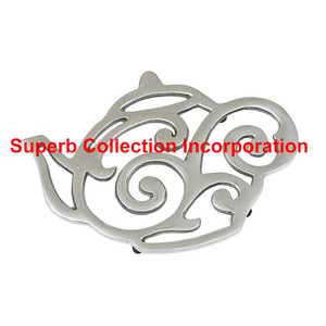 Dessous de plat flocon de neige en aluminium fait à la main Top vente et sous-verres en noyer de haute qualité - Product Image 3