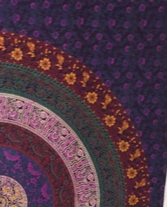 Tapices de algodón bohemios, pavo real, Mandala, ropa de cama Floral, colgante de pared, tamaño doble, decoración hecha a mano para el hogar por consignadores indios - Product Image 5