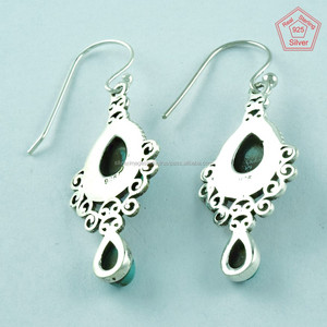Pendientes turquesas de plata 925 - Product Image 4