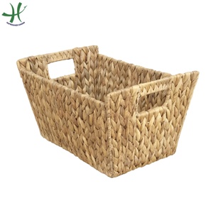 Newest Large Colorful <b>Wicker</b> <b>Baskets</b> Custom Metal Iron <b>Handles</b> Home Storage Decor Weaving Design for Living Room Camping - Product Image 3