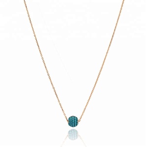 นาโนสีเขียวขุ่นลูกออกแบบจี้ขายส่ง Handcrafted 925เงินสเตอร์ลิงเครื่องประดับ - Product Image 1