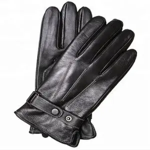 Nuevo estilo Moda Hombre Guantes de cuero Piel de cordero Cuero de oveja Conducción Moda Mujer Guantes de invierno - Product Image 1