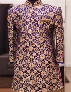 Ropa tradicional india y pakistaní de Jamawar Sherwani para hombre - Product Image 1