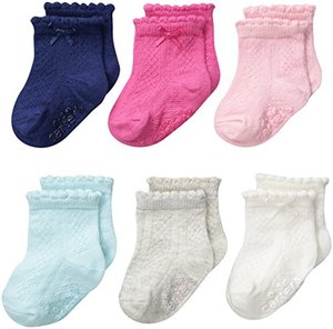 Haute qualité Spandex/Nylon/Coton caractéristique robe chaussettes enfants anti-dérapant respirant écologique absorbant la sueur cheville - Product Image 6