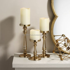 <b>Brass</b> Pillar <b>Candle</b> <b>Holder</b> - Product Image 5
