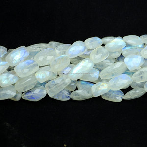 Arc-En-Ciel blanc pierre gemme plaine lâche perles pépites - Product Image 3