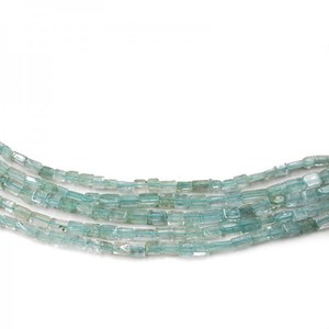 Cuentas rectangulares de alta calidad, cuentas de aguamarina, collar de cristal para mujer, joyería, cuentas cuadradas de piedras preciosas, proveedor de fabricación de joyas - Product Image 2