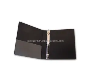 Präsentation Großhandel Ringe Binder/Werbe ring Binder in Leder/gepolsterte Pu Leder Ring Binder