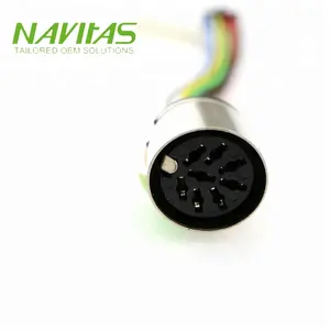 Conector personalizado Din para 10 pinos Molex Header Cable Wire Harness