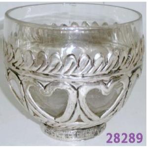 Bougeoirs modernes en métal argenté et articles de table votifs en fer - Product Image 2