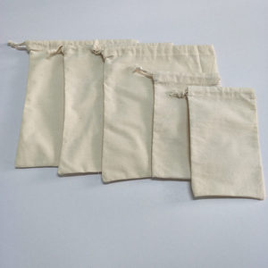 Bolsa de muselina de lona en blanco al por mayor, bolsas cosméticas de algodón ecológicas, Cosméticos personalizados - Product Image 2