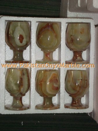 Custom Made ONYX Wine Glasses - Polished Stone Goblets with Floral Design,  Ideal Gifts for Weddings and Crafts