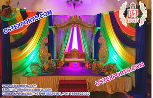 Decoración asiática de escenario para bodas, hermoso escenario de boda de diseño prominente - Product Image 3