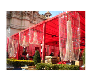 Candelabro colgante de cristal para cortinas de techo de boda Candelabro colgante de cristal para decoración de boda de lujo - Product Image 3