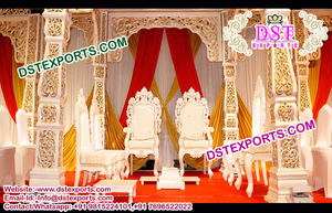 ชุดเก้าอี้ Mandap สำหรับงานแต่งงานของชาวอินเดีย,ชุดเก้าอี้ต่ำ Mandap สำหรับงานแต่งงานของชาวฮินดูเก้าอี้ Mandap สำหรับแต่งงานที่สวยงาม - Product Image 6