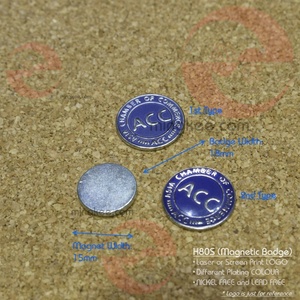 Ming Kee ตราสัญลักษณ์สัญลักษณ์เหล็กทรงกลมแม่เหล็กพิมพ์ลายอีพ็อกซี่สลักหน้าจอป้ายชื่อตามสั่ง - Product Image 5