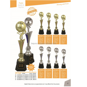 งานฝีมือพลาสติกที่ทันสมัยถ้วยรางวัลฟุตบอลการ์ตูนการแข่งขันกีฬารางวัลสำหรับทีมโรงเรียนการสร้างดนตรีรักสไตล์ - Product Image 2