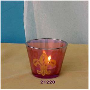 Votivo de vidrio de calidad superior con soporte de luz de té para decoración del hogar para Navidad - Product Image 2