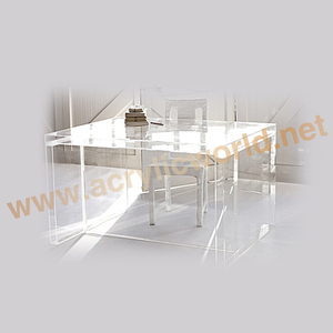 Escritorio acrílico transparente personalizado para oficina y hogar - Product Image 2