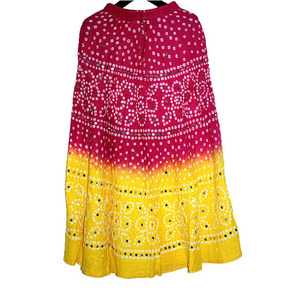 Jupe florale gitane indienne grande taille décontracté motif floral coton antistatique pour adultes taille naturelle - Product Image 4