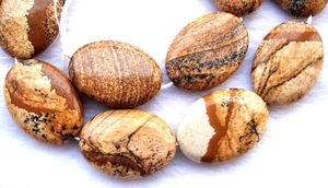 ลูกปัดแจสเปอร์สร้อยคอคริสตัลควอตซ์ทรงรีสำหรับทำเครื่องประดับสร้อยคอสำหรับผู้หญิงขายส่ง - Product Image 2