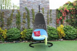 Mermaid Seat - Poly Rattan <b>Swing</b> Chair <b>for</b> Balcony Garden Outdoor Patio - Product Image 4