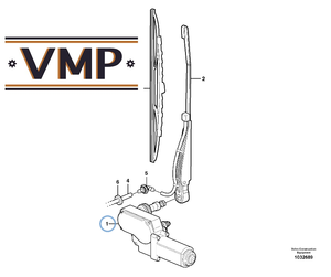 VOE 15010653-Motor de limpiaparabrisas para cargadoras de ruedas Volvo-Marcas VMP Repuestos de maquinaria de construcción de nueva condición de alta calidad - Product Image 2