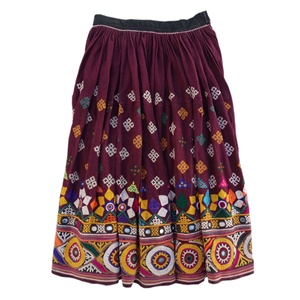 Wholesale rare traditional hand embroidered banjara <b>skirt</b> vintage gypsy handmade rabari ghagra - Product Image 2