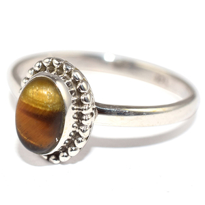 Bagues uniques en argent Sterling 925 en forme d'oeil de tigre, bijoux en argent Sterling 925, vente en gros, 925 - Product Image 3