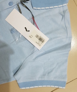 Polo de marca de Bangladesh para mujer, prendas de algodón de color claro para primavera, ropa informal, puntada de cuello, lote de existencias/cancelación de envío/excedente - Product Image 4