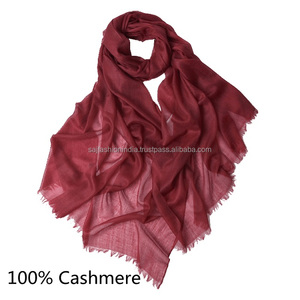 100% écharpe en cachemire personnaliser Offre Spéciale femmes Pashmina écharpe plaine solide hiver couleur autres écharpes - Product Image 5