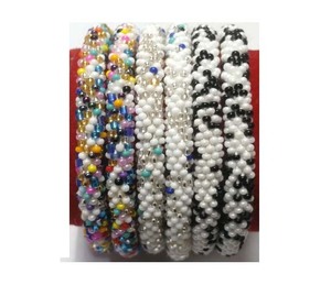 Pulseras de Cuentas Multicolores para Mujer, Nueva Moda Exclusiva, Hechas a Mano en Nepal, Cuentas Religiosas de Alta Calidad - Product Image 1