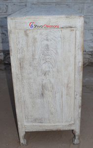 Armoire en bois de manguier sculpté, durable, faite à la main, design moderne et antique, pour usage intérieur, polyvalente, pour hôtel et cuisine à domicile - Product Image 4