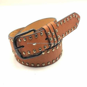 Cinturón informal de cuero para hombre, vaqueros y correa de cuero cosido a la moda para uso formal, de todos los tamaños, la mejor calidad de exportación - Product Image 1