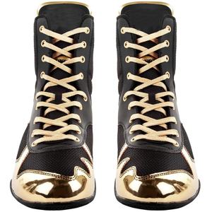 Logo personnalisé Faux PU Chaussures de boxe en cuir pour les clubs et les marques - Product Image 2