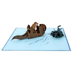 Carte de voeux pop-up 3D de haute qualité en gros conception et fabrication d'animaux personnalisés du meilleur fournisseur du Vietnam - Product Image 1