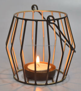 High Quality Black Gold Metal <b>Tea</b> <b>Light</b> Holder Handcrafted Indian Style <b>Christmas</b> Lantern Jars Home Decoration New Design IHA - Product Image 4