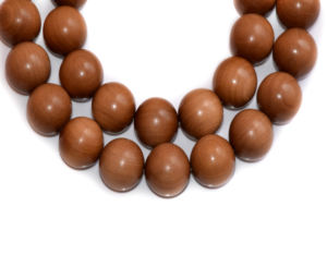 Perles mala en bois de santal, pierres naturelles, perles de bois de santal myore, vente en gros - Product Image 1