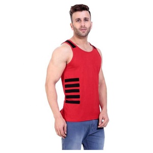 Camisetas sin mangas sueltas de algodón/poliéster de punto personalizadas para hombre, Calidad única, características de talla grande - Product Image 3