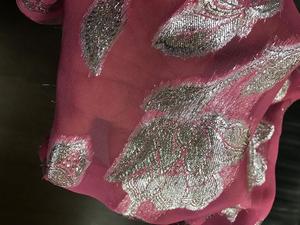 Woven Lurex Silk <b>Chiffon</b> Head <b>Scarf</b> - Product Image 3