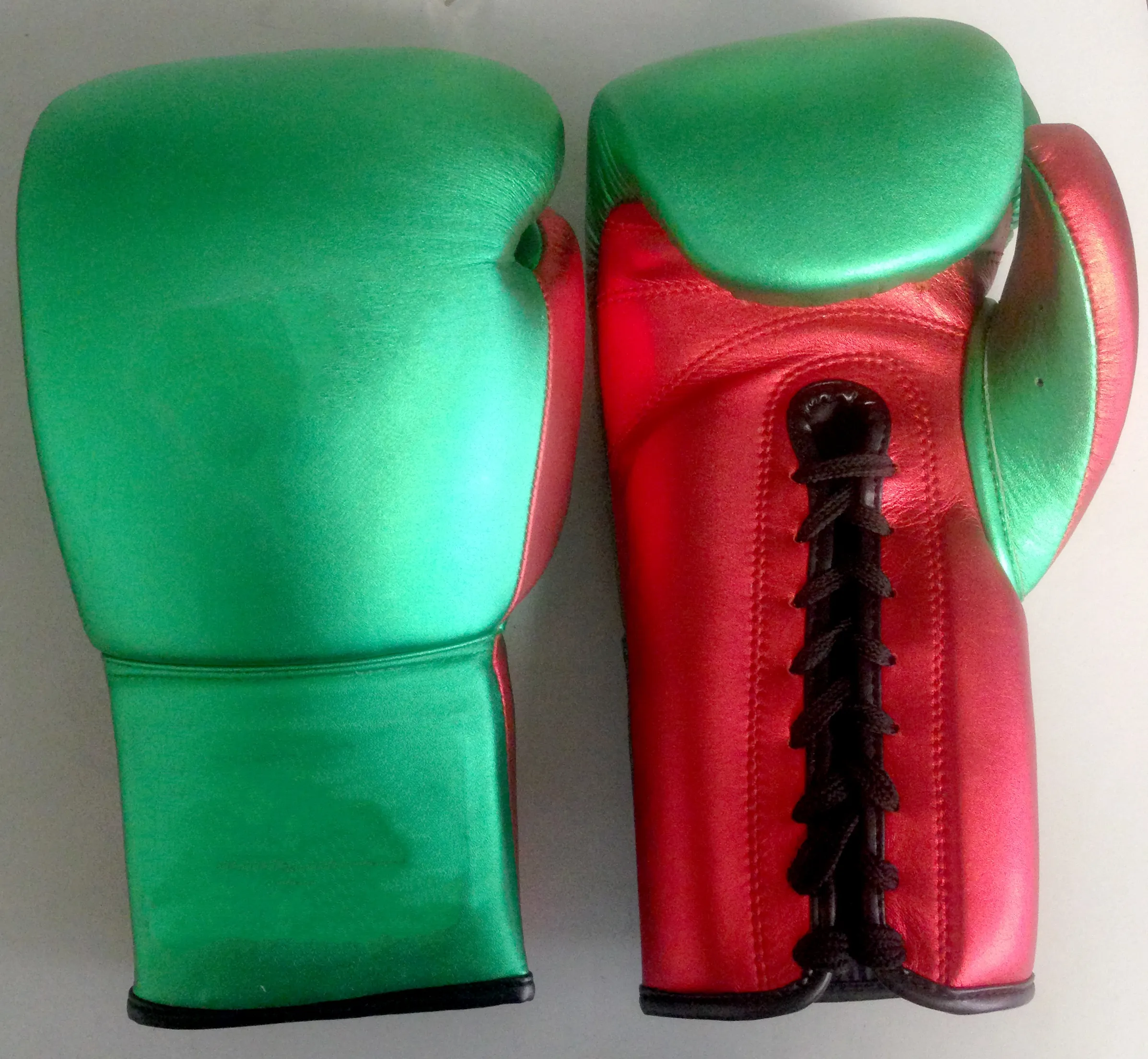 Inek derisi deri malzeme özel boks eldivenleri ucuz boks eldivenleri üreticisi DG-2036
