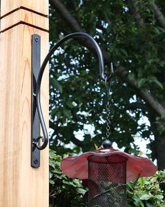 Mini support de poteau de drapeau de fer enduit de poudre noire-support de drapeau national durable pour la rentrée scolaire/remise des diplômes - Product Image 2