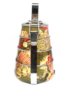 King International กล่องข้าวกลางวัน3ชั้น,กล่องอาหารสแตนเลสสีแดงกล่องอาหารกลางวันสำหรับเด็กกล่องอาหารกลางวันสำหรับใช้ในสำนักงาน - Product Image 3