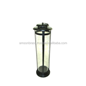Premium Quality <b>Lantern</b> Tall <b>Lantern</b> Decorative Heavy <b>Glass</b> Iron Candle <b>Glass</b> <b>Lanterns</b> Moroccan Theme Design - Product Image 2