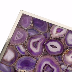 Mesa de patio de ágata, muebles de regalo de cristal y mármol perfectos, decoración moderna para el hogar - Product Image 3