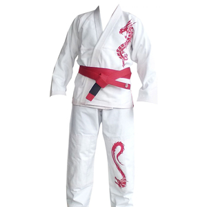 Costume/uniforme simple à tissage avec ceinture, jiuitsu Gi judo, de haute qualité, 1 pièce - Product Image 1