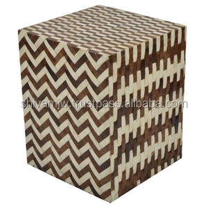 Metier-taburete cuadrado antiguo de madera, moderno y barato, suministro de fábrica, venta al por mayor, último diseño - Product Image 3