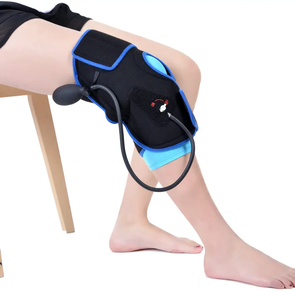 Лечение растяжения колена холодная терапия коленный ледяной пакет обертывание с компрессией